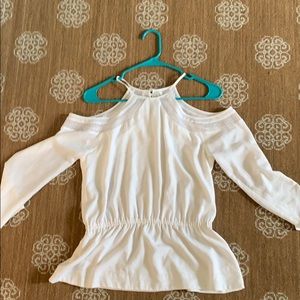 Long sleeve white blouse